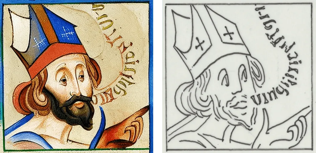 More of Medieval’s game icons with the sketches used to generate them.