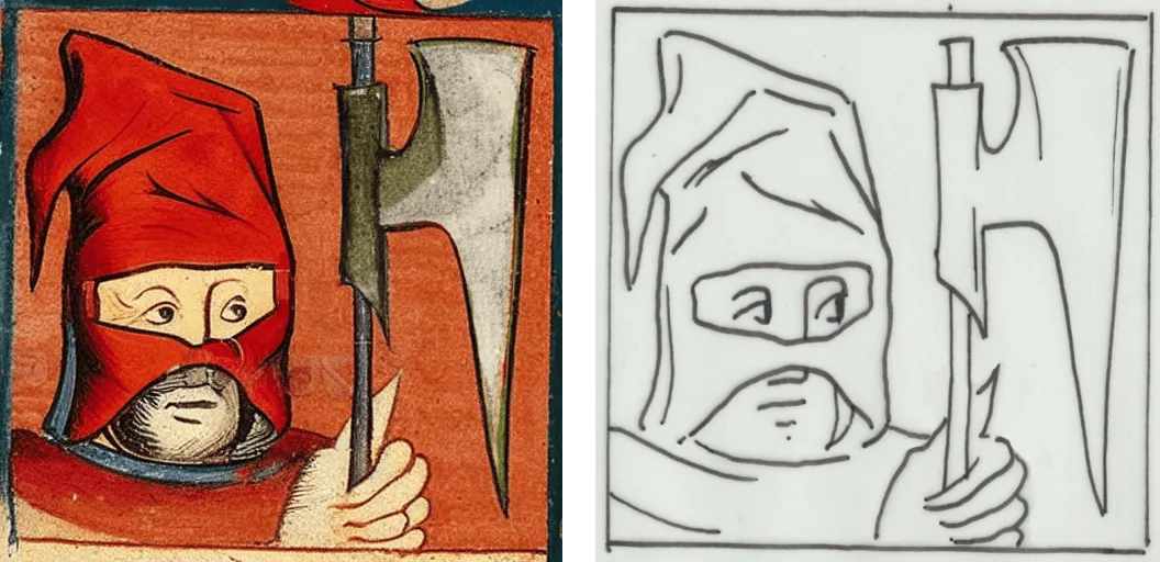A comparison of icon art styles explored for Medieval.